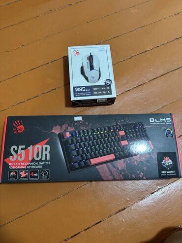 usb bluetooth адаптер бишкек: Игровая мышь клавиатура Bloody w95 max, S510R Новый продукт, Карабалта