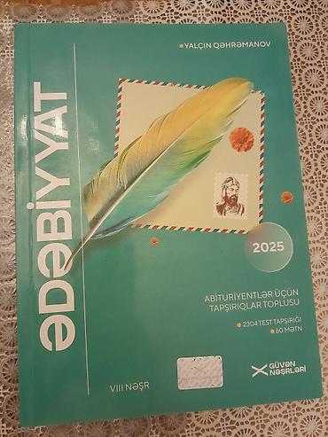 Testlər: Ədəbiyyat-Abituriyentlər üçün tapşırıqlar toplusu satılır.Istifadə — 1