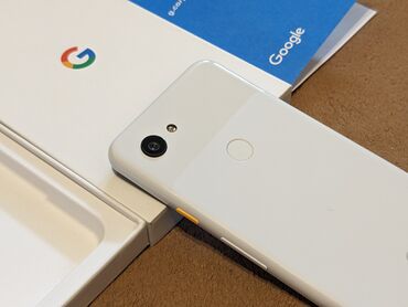 смартфоны 2 гб: Google Pixel 3A, Новый, 64 ГБ, цвет - Белый, 1 SIM, eSIM