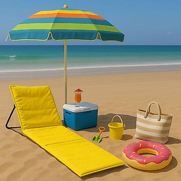 drvo para: Ležaljka sklopiva za plažu 150x52 cm – žuta - Šifra proizvoda — 1