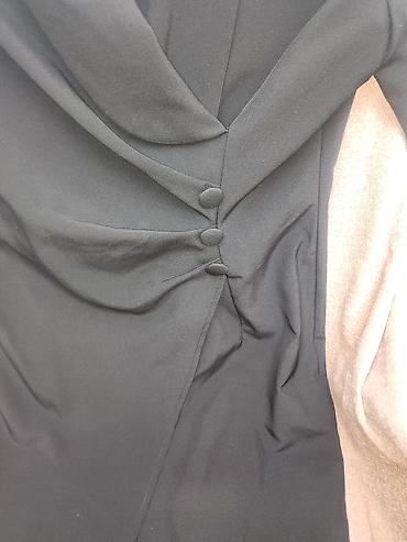 crna uska haljina dugih rukava: Elegantna crna mini haljina sako-kroja - Fason: strukirani kroj koji — 6