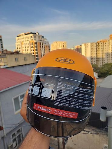 Moto geyim: Moped/Velosiped üçün keyfiyyətli kask satıram YENİDİR, qulaq baş — 5