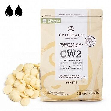 мука ржанная: Белый шоколад Callebaut CW2 Finest Belgian представлен в виде каллет