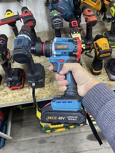 Аккумуляторная дрель‑шуруповерт DECO 48V - Питание: литий‑ионный