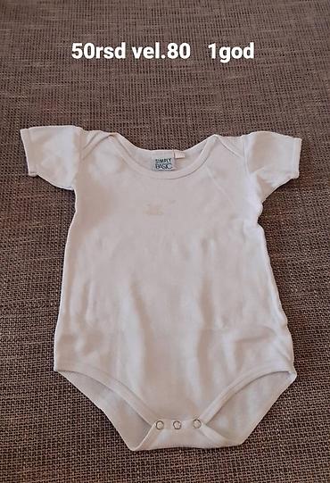 bata obuca online prodaja: Bebi body sa kratkim rukavima – Simply Basic - Boja: bela - Veličina — 1