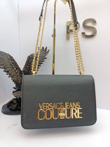 Torbe: Torba za rame, Versace, Materijal: Koža, Lakovana koža, Veštačka koža — 2