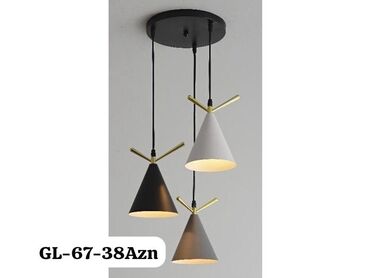 Vazalar: Çılçıraq, 3 lampa, Metal