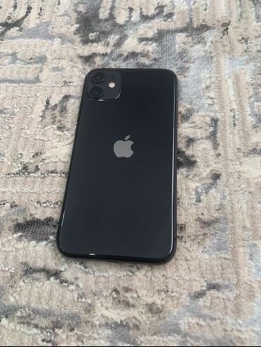 буу айфон 11: IPhone 11, Колдонулган, 64 ГБ, Jet Black, Каптама, Заряддоочу түзүлүш, Коргоочу айнек, 74 %