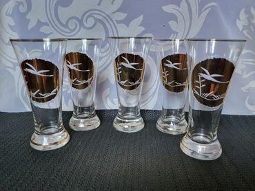 Čaše: Case za pivo itd.kristalno staklo 1960g+. Case komada 5 u — 5