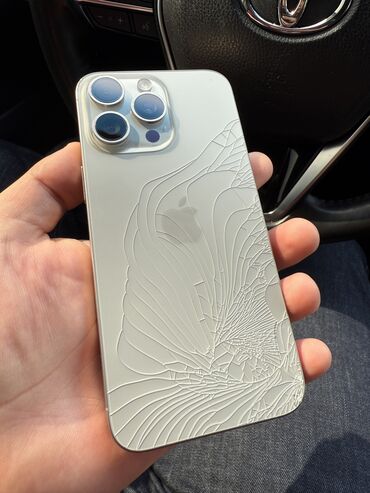 Apple iPhone: IPhone 15 Pro Max, Б/у, 256 ГБ, Natural Titanium, Коробка, 91 %