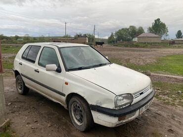 урулган машыналар: Продается Volkswagen Golf III белого цвета. Этот хэтчбек – надежный и