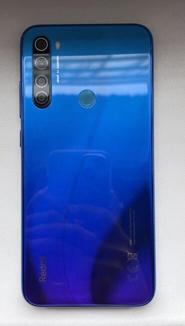 xiaomi телефоны: Xiaomi, Redmi Note 8, Б/у, 64 ГБ, цвет - Синий, 2 SIM