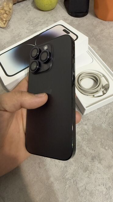 Apple iPhone: IPhone 14 Pro, Б/у, 256 ГБ, Черный, Кабель, 79 % — 6