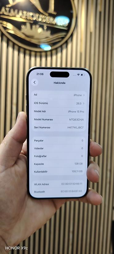 ucuz macbook pro: IPhone 15 Pro, 128 GB, Natural Titanium, Face ID, Zəmanət, Sənədlərlə — 3