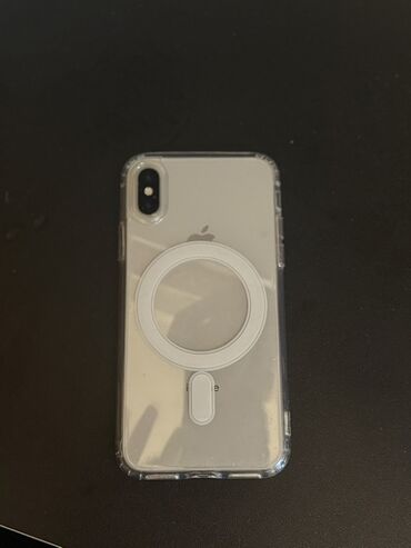 iphone x max qiymeti: IPhone X, 64 GB, Gümüşü, Face ID