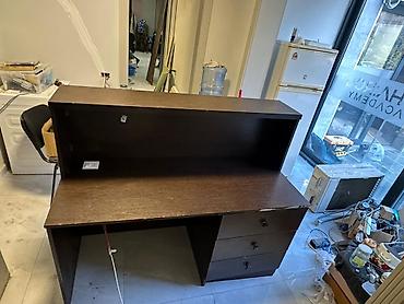 dola: Resepsiyon/qarşılama masası - Material: ağac əsaslı MDF/LDSP örtüklü — 2