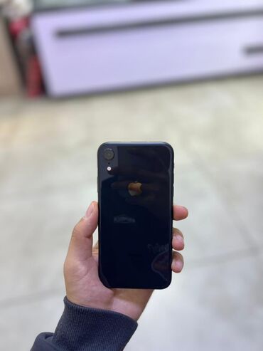 iphone xr чехлы: IPhone Xr, Колдонулган, 64 ГБ, Кара, Каптама