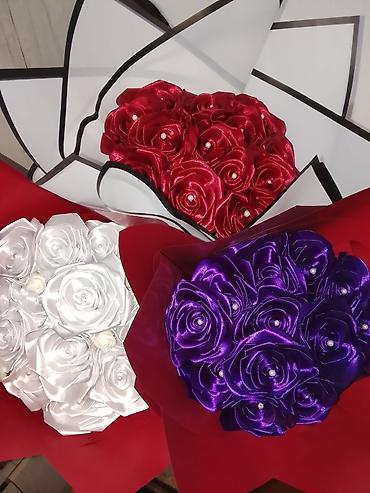 шелк ткань: 🌹✨ АТЛАСНЫЕ БУКЕТЫ РУЧНОЙ РАБОТЫ ✨🌹 Ищете необычный и запоминающийся — 4