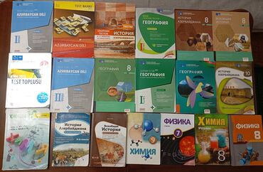 Digər məktəb dərslikləri: Məktəb dərslikləri və test topluları paketi Paketə müxtəlif fənlər