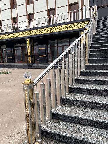 Изготовление перил: Перильные ограждения и лестничные поручни из нержавеющей стали с — 7