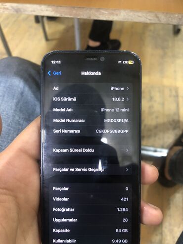 Apple iPhone: IPhone 12 mini, 64 GB, Midnight, Face ID — 6