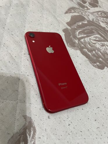IPhone Xr, Б/у, 128 ГБ, Красный, Чехол, 81 %