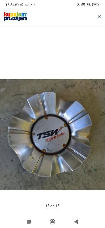 Ostalo: TSW Attitude Metal – centralni poklopac felne - Originalni centralni — 1