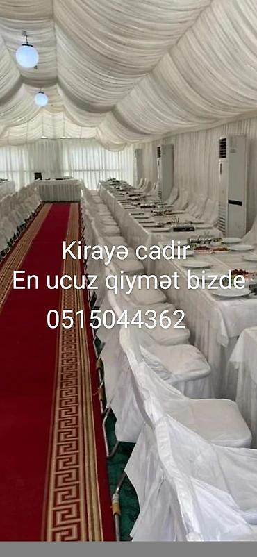 Vip ve sadederi cadırların qurulması. Sifarise uyğun ehsan süfresinin