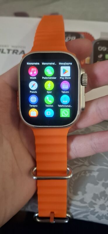 telefon saati: Yeni, Smart saat, Sensor ekran, rəng - Boz