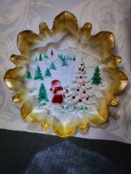 Činije: Bombonijera nova,Bozicna prica walther staklo iz 80ih.god. Perfektan — 1