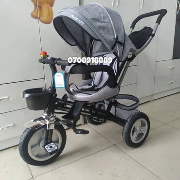 Uşaq velosipedləri: Yeni Üç təkərli Uşaq velosipedi 12", Pulsuz çatdırılma — 6