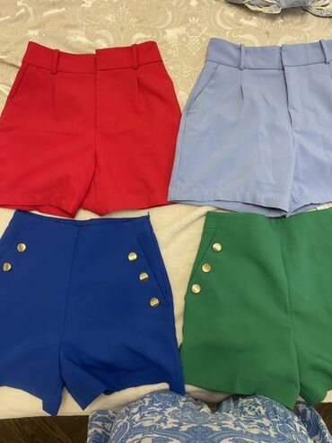 кыст аль хинди для набора веса: Шорты, Zara, M (EU 38), цвет - Красный