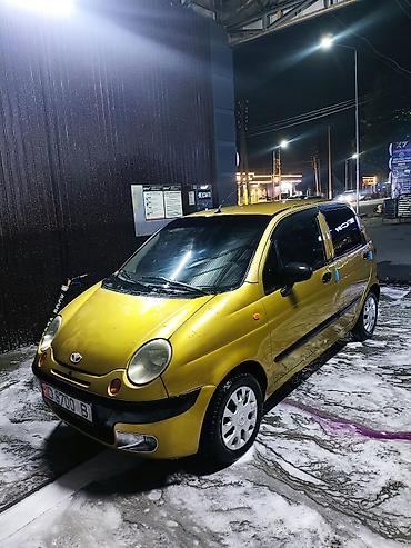 Daewoo Matiz: 2000 г., 0.8 л, Механика, Бензин, Хэтчбэк at lalafo.kg Daewoo Matiz: 2000 г., 0.8 л, Механика, Бензин, Хэтчбэк