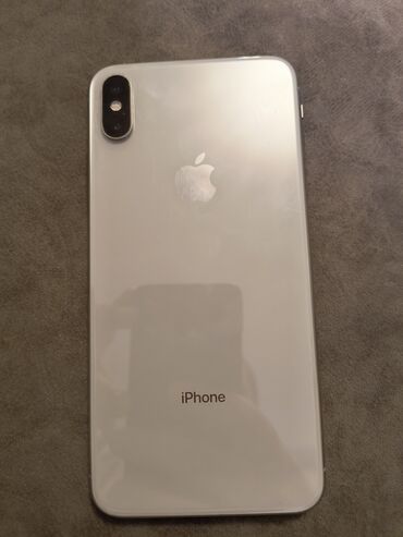 Apple iPhone: IPhone Xs Max, 256 GB, White Titanium, Simsiz şarj, Face ID