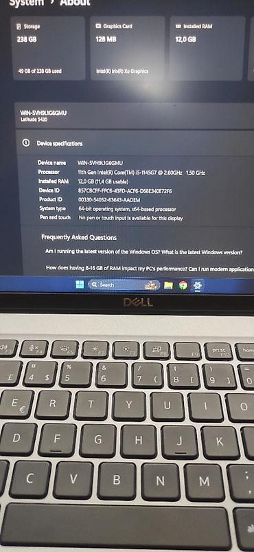 ptt informatika: Vrhunska biznis serija Dell Latitude 5420 u odlicnom stanju kao nov — 8