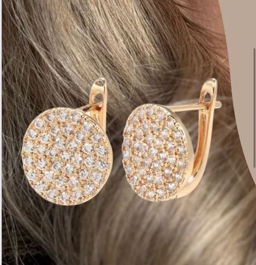 Серьги: Серьги, Женские, Вставка: Фианит, Новый — 15