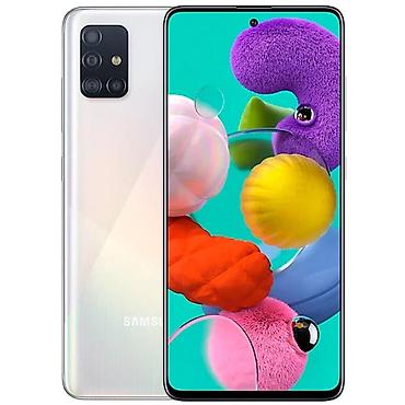 Samsung: Samsung Galaxy A51, Б/у, 128 ГБ, цвет - Белый, 2 SIM — 2