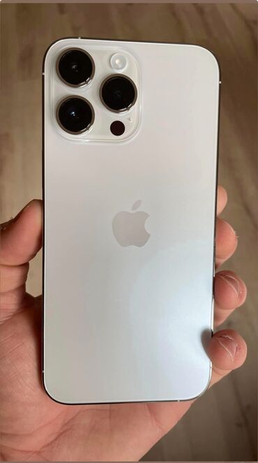 телефон poco x3 pro: IPhone 14 Pro Max, Колдонулган, White Titanium, Коргоочу айнек, Каптама, 81 %