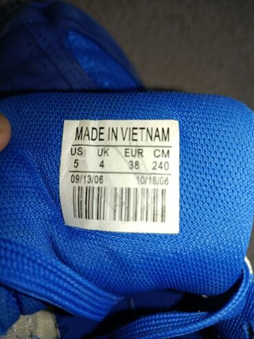 Кроссовки и спортивная обувь: Мужские кроссовки, 38, Asics, Новый, цвет - Синий, Самовывоз — 10