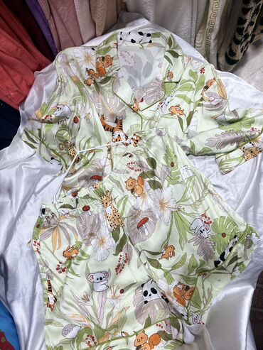 Пижамы: Пижама с шортами Пижама на пуговицах Легкие пижамы на лето Летние — 10