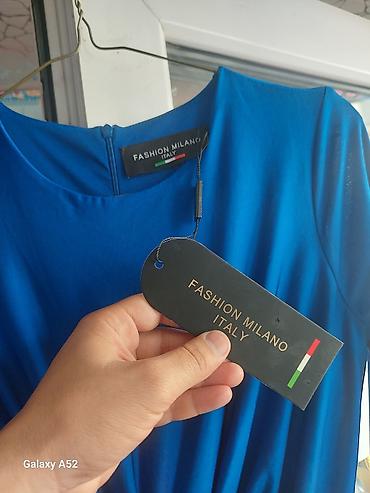 milano botinkalar: Fashion Milano Italy uzun don - Rəng: parlaq kral mavi - Model: uzun — 2