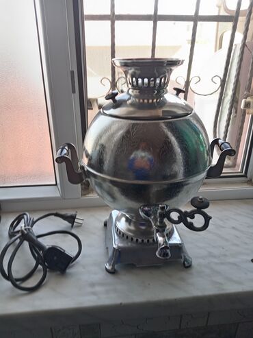 kömür samovar: Yeni Elektrik Samovar, 3 l, Ünvandan götürmə