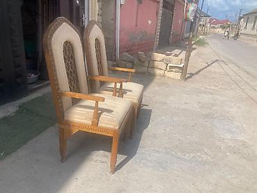 istolar: Qonaq otağı üçün, İşlənmiş, Qatlanmayan, rəng - Boz Stul — 4