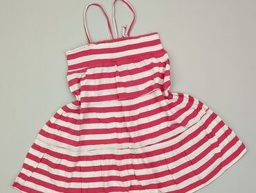 czerwona sukienka w kratkę: Sukienka, 4-5 lat, 104-110 cm, stan - Dobry