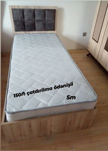 *Tek nəfərlik çarpayı* Rəng seçimi var . 📏ölçü 90/1m90 sm
