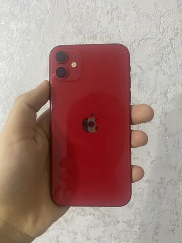 iphone 11 sadə: IPhone 11, 64 GB, Qırmızı, Zəmanət, Face ID