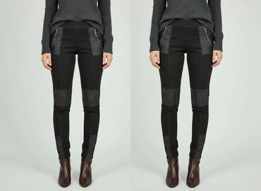 sukienka z imitacji skóry reserved: Leggings, Leggings Elegant for women, size M