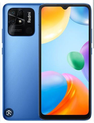 телефоны xiaomi redmi 10 с: Redmi, Redmi 10C, Б/у, 128 ГБ, цвет - Голубой, 1 SIM, 2 SIM, eSIM