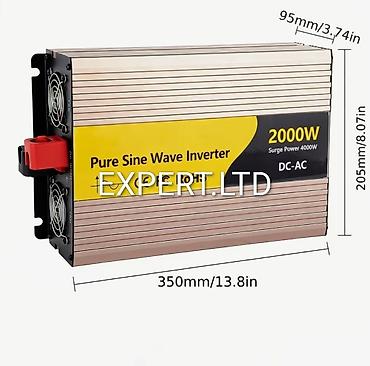 220 v 12 v dönüştürücü: Yeni Inverter, 3000-5000 Vt, 12 - 220 volt, Ünvandan götürmə, Ödənişli çatdırılma, Rayonlara çatdırılma — 6