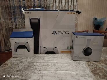 ps5 oyun: Playstation 5 Plastation 5 joystick 2 eded Playstation 5 qulaqciq